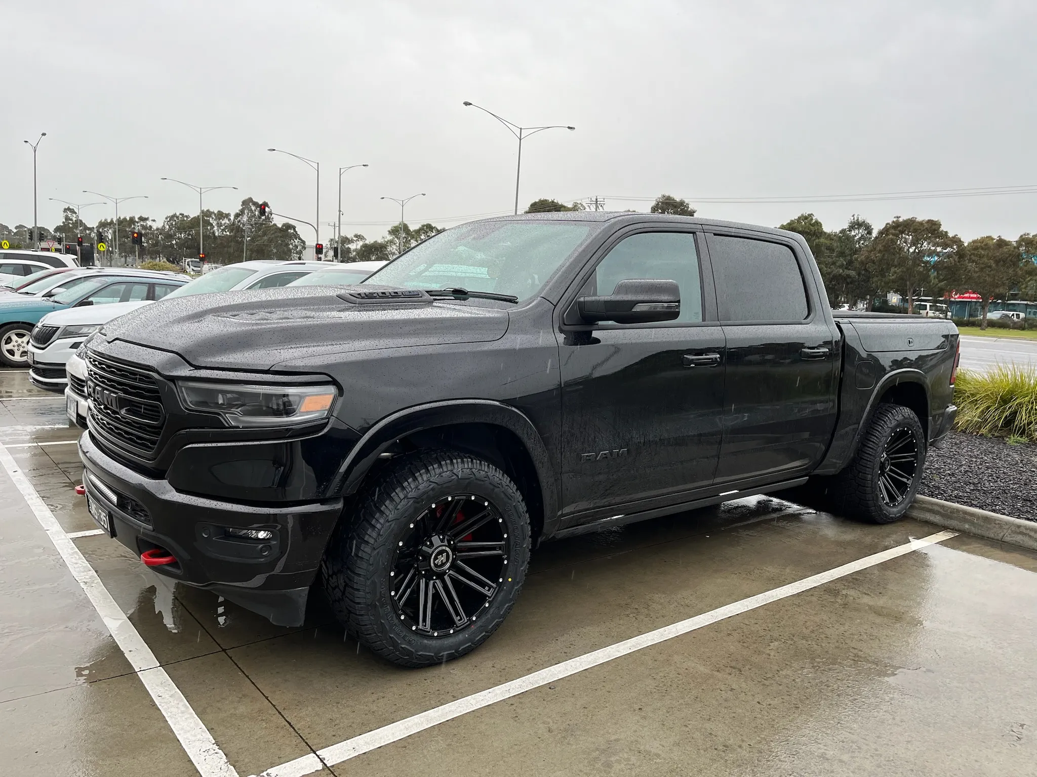 RAM 1500 with HUSSLA GAV 20X10 GLOSS BLACK wheels |  | RAM